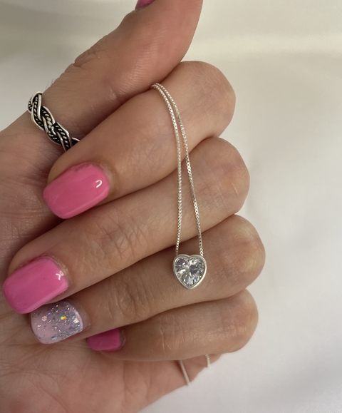 collar susano corazon cristal