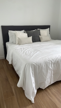 Funda de acolchado percal blsnvo para cama king y super king - medida 2,80x2,50