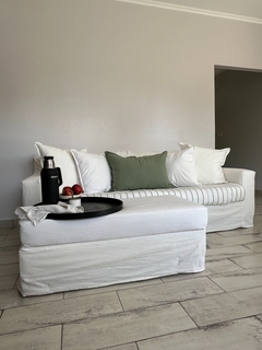 Almohadon lino tussor off white 50x70 con relleno incluido - tienda online
