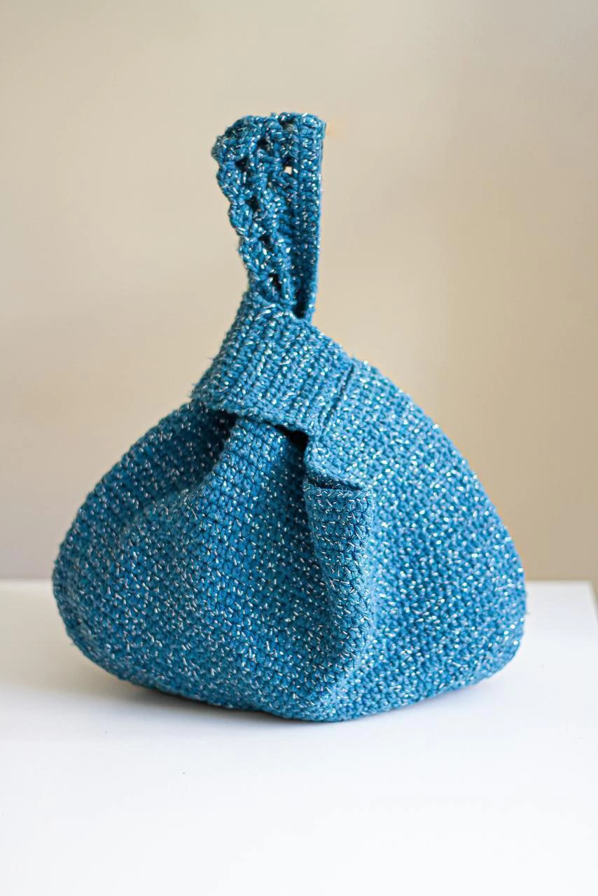 Bolsa Nó Azul Turquesa