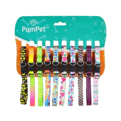 Kit 10 coleiras premium para cachorro médio preço atacado