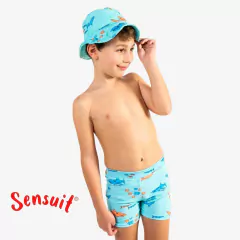 BOXER LYCRA TIBURON CELESTE - NIÑO/TEEN 4 al 16 - comprar online