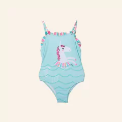 ENTERIZA UNICORNIO AQUA - NIÑA 4 al 12