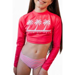 REMERA+BOMBACHA UV+50 FPU PALMI - NIÑA 8 al 14