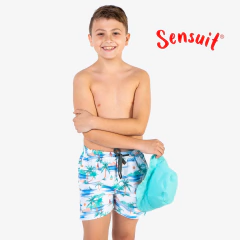 SHORT DE BAÑO PALMERAS - NIÑO/TEEN 4 AL 16