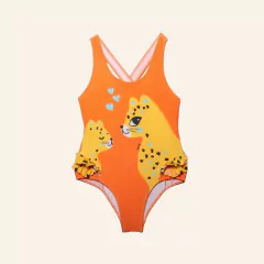 ENTERIZA JAGUAR NARANJA - NIÑA 4 al 12
