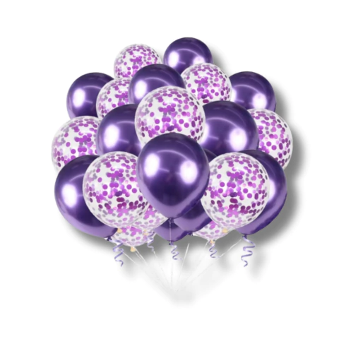 Kit 10 Balões de Festa Metalizado e Brilhante - Kit Com 10 Balões / Balão - loja online