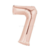 Kit com 2 balões ROSE de Numero metalizados 40cm -16" Polegadas - loja online