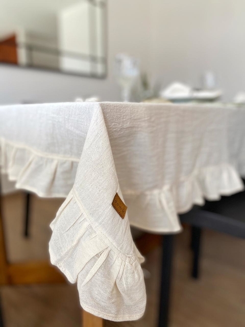 Mantel de Gasa terminación con volado