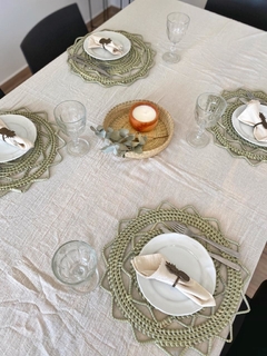 Mantel de Gasa terminación con volado en internet