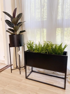 Porta maceta rectangular