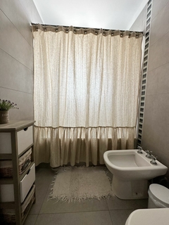 Cortina de baño de lino - Domu interiorismo