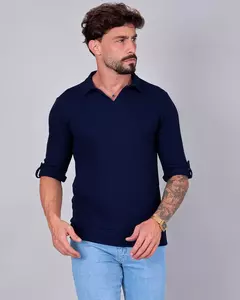 Polo 3/4 Mumbai AZUL MARINHO - M. ARTT - comprar online