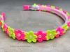 Tiara flowers neon
