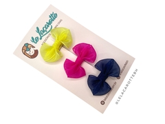 Kit Laço Organza RN/Baby (bico de pato ou faixinha)