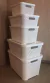 Cajas Simil Rattan Blancas sin tapa 25anchoX17altoX33cmlargo
