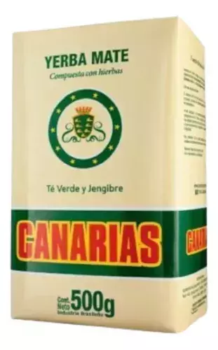 YERBA CANARIAS TÉ VERDE Y JENGIBRE 500G