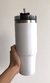 BOTELLA / VASO TÉRMICO CON PAJITA 900 ML BLANCO