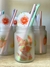 VASOS FRASCOS ESMERILADOS FRESH DRINKS - Indigo 