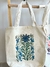 TOTE BAG BOLSA LIENZO FLORES AZULES