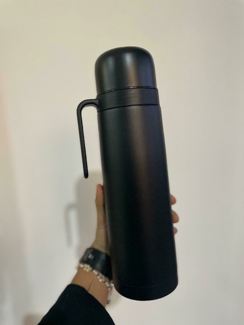 TERMO MEDIA MANIJA NEGRO 1 L.