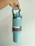 VASO BOTELLA AGARRADERA ACERO 900 ML. CELESTE - comprar online