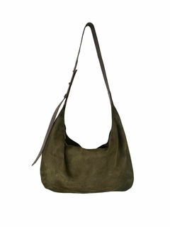 CARTERA MEDIALUNA SUEDE - comprar online