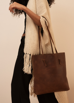 TOTE CABO MARRÒN - comprar online