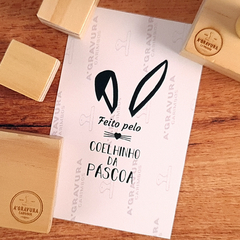 CARIMBO FEITO PELO COELHINHO DA PÁSCOA