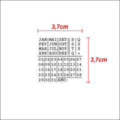 CARIMBO CALENDÁRIO - comprar online