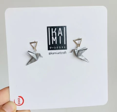 Aros plata SANKAKU | colibrí - comprar online