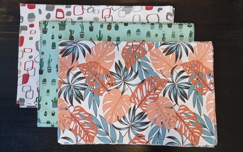 Individuales Cuerina Estampada