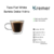 Set x 2 Tazas Flat White Doble Vidrio con Asa 280ml Kremer en internet