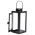 Fanal Farol Metal Vidrio Porta Vela