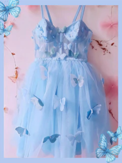 Vestido Elara (Celeste)