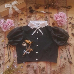 Camisero Audrey - Cuello Puntilla (Mangas Cortas) - comprar online