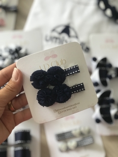 Hair Clips Pompons