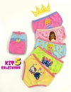 Kit 5 Calcinhas (M) Stitch e Hello Kit Amarelo