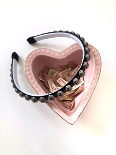 Tiara ou Hair Clips Veludo + Correntaria - comprar online