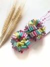 Parzinho de Pompom de fita P - 4 cm