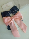 Laço Fe Pespontado Rosa