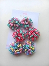 Par de Pompom de Fita P - 6cm Candy Collor - comprar online