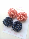 Par de Pompom de Fita P - 6cm Jeans - comprar online