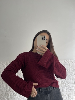 Sweater Astrid bordo