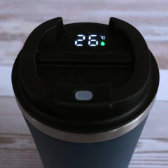 Vaso Térmico Digital 510ml Azul oscuro - Raíces de Vida · Ecotienda