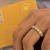 Meia aliança em moissanite 4mm - aro 13 - comprar online