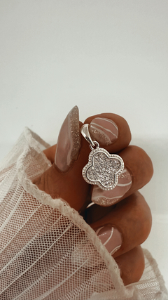 DIJE TREFLE PLATA 925 - comprar online