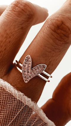 ANILLO LAMOUR PLATA LAMINADA - comprar online