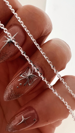 CADENA BRILLANTINA PLATA 925
