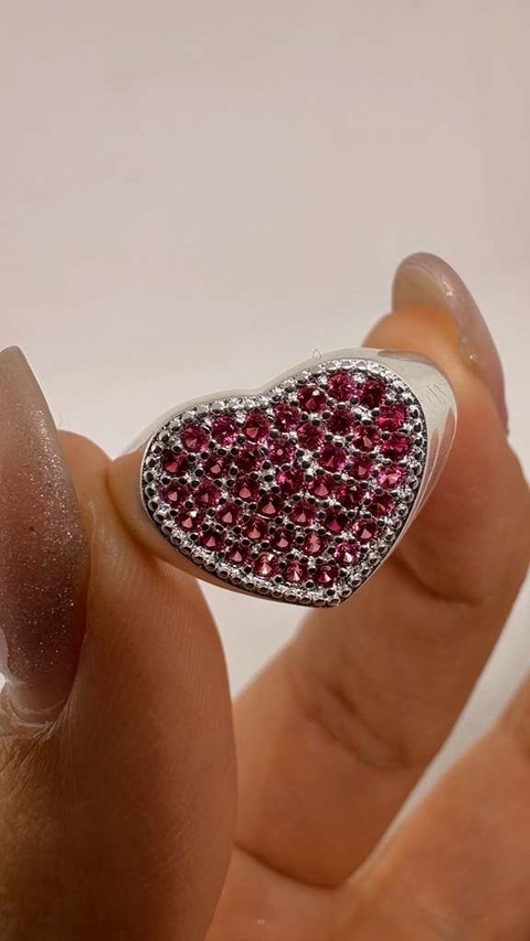ANILLO CUORE BABY PLATA LAMINADA - comprar online